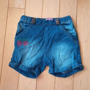 Me Too girls denim short size 2